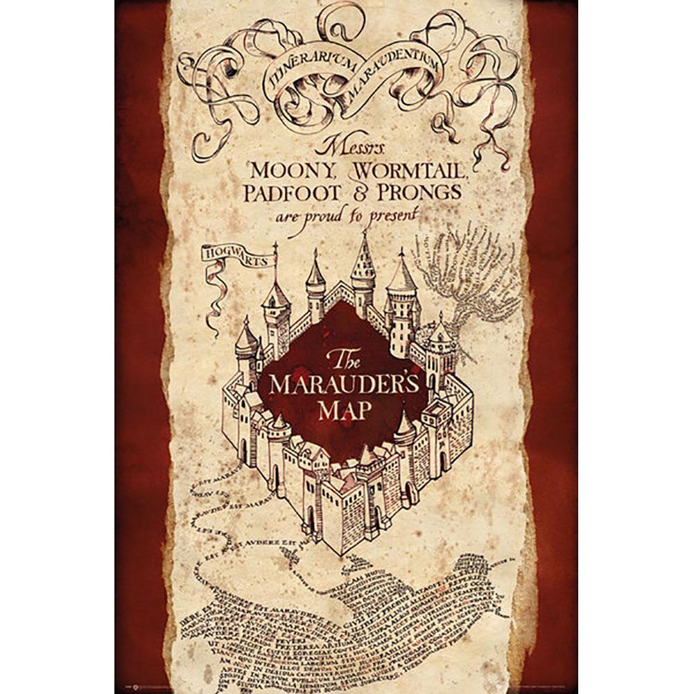 Marauders Map Maxi Poster 61cm x 91cm: 1 - Posters By Harry Potter