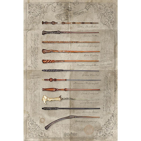 Harry Potter Wands Maxi Poster: 1 - Posters By Harry Potter