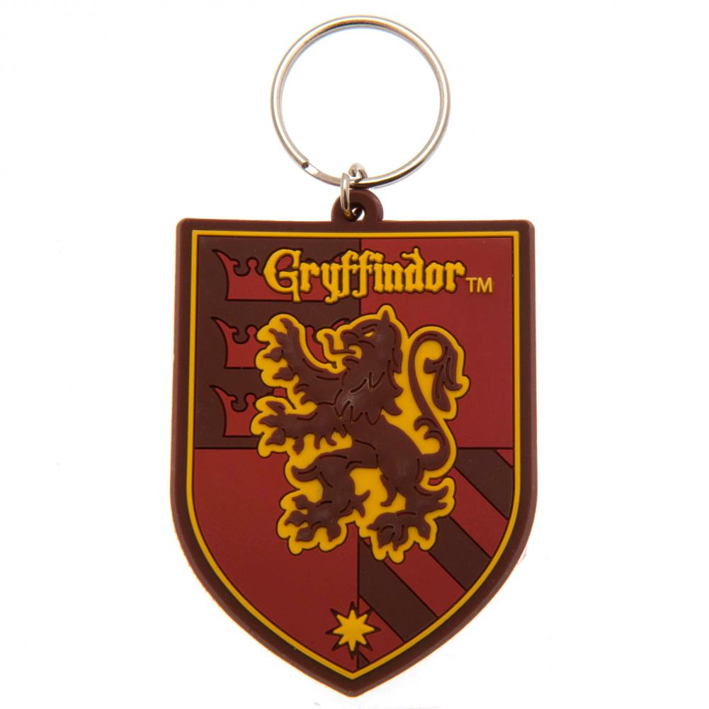 Gryffindor PVC Keyring with Chain: 1 - Keyrings By Harry Potter