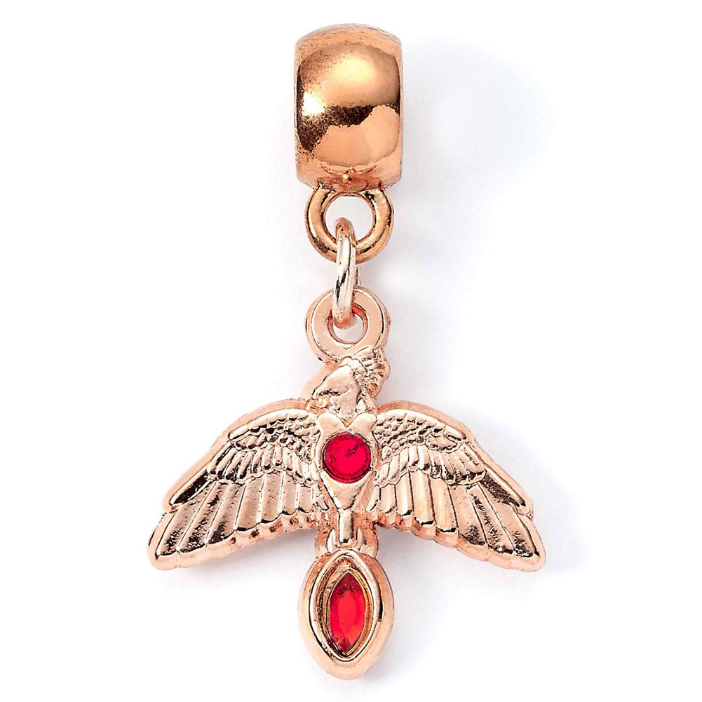 Fawkes Rose Gold Plated Charm: 1 - Jewellery By Harry Potter