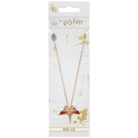 Fawkes Phoenix Rose Gold Necklace: 4 - Jewellery By Harry Potter