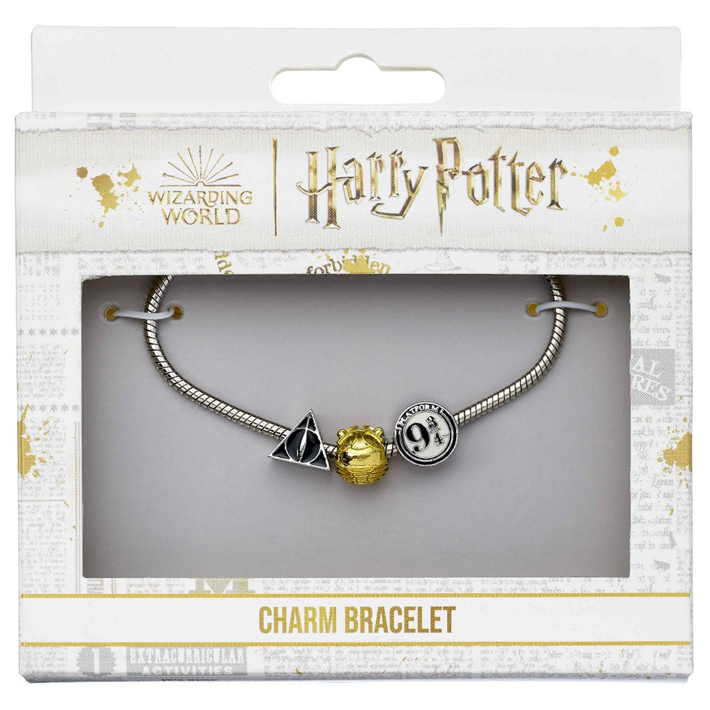 Harry Potter Silver Plated Bead Charm Bracelet: 2 - Bracelets By Harry Potter