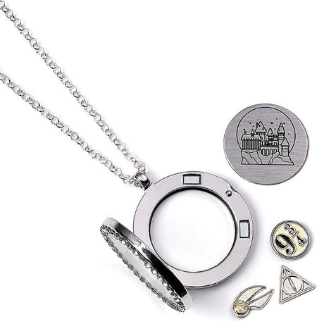 Harry Potter Silver Plated Charm Locket Necklace: 3 - Jewellery By Harry Potter