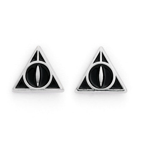 Harry Potter Silver Plated Deathly Hallows Stud Earrings: 1 - Jewellery By Harry Potter