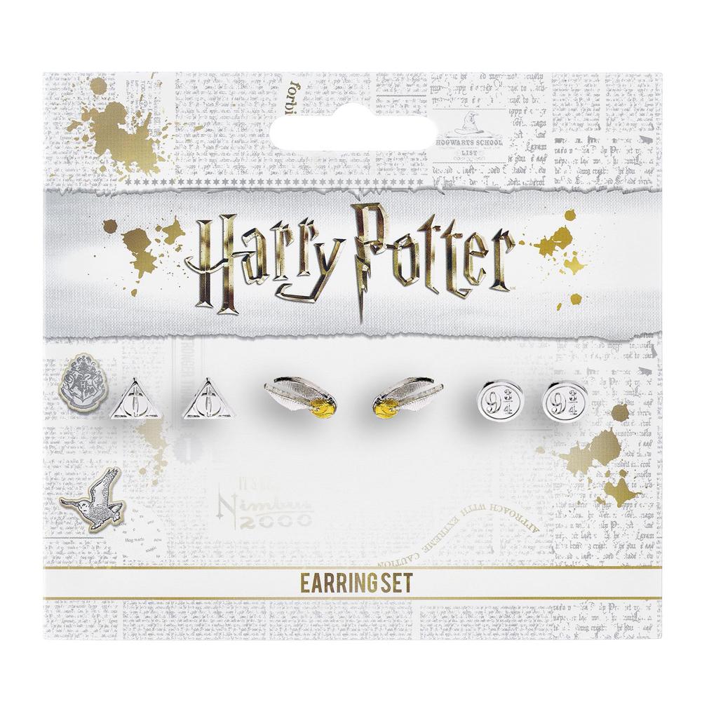 Harry Potter Silver Plated Earring Set: 4 - Jewellery By Harry Potter