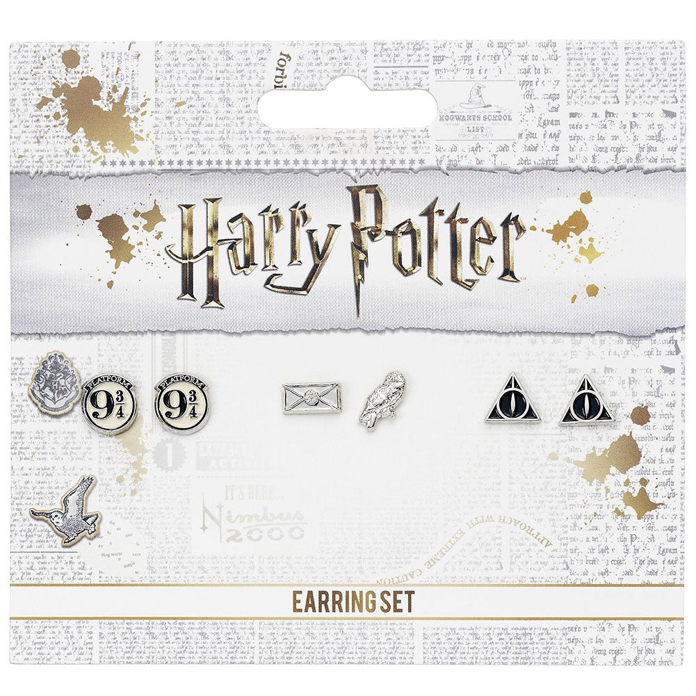 Harry Potter Silver Plated Earring Set: 5 - Jewellery By Harry Potter