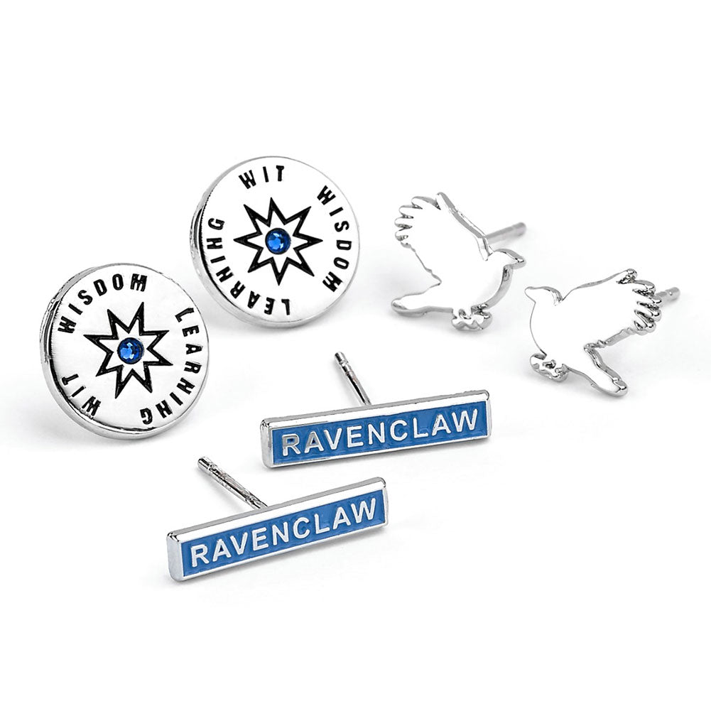 Ravenclaw Silver Plated Earring Set: 1 - Jewellery By Harry Potter