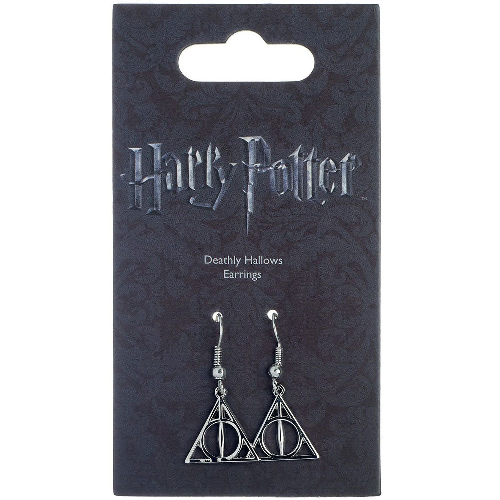 Deathly Hallows Silver Plated Earrings: 2 - Jewellery By Harry Potter