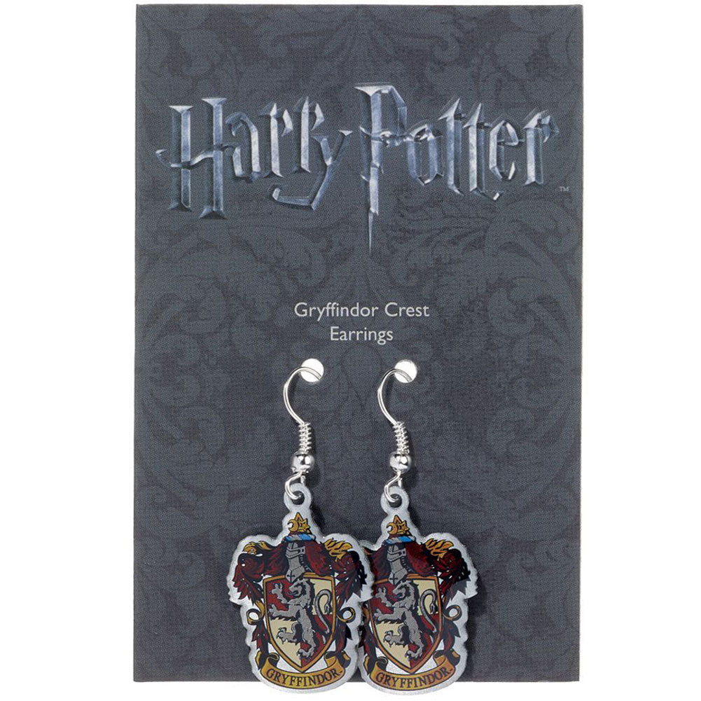 Gryffindor Crest Silver Plated Earrings: 1 - Jewellery By Harry Potter