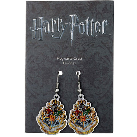 Hogwarts Crest Silver Plated Earrings: 2 - Jewellery By Harry Potter