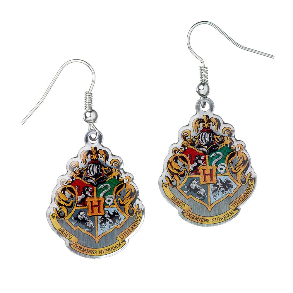 Hogwarts Crest Silver Plated Earrings: 1 - Jewellery By Harry Potter