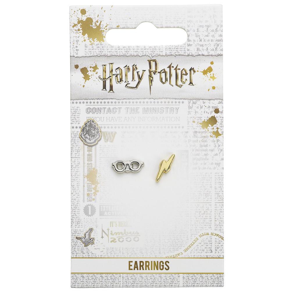 Harry Potter Lightning Bolt & Glasses Earrings: 2 - Jewellery By Harry Potter