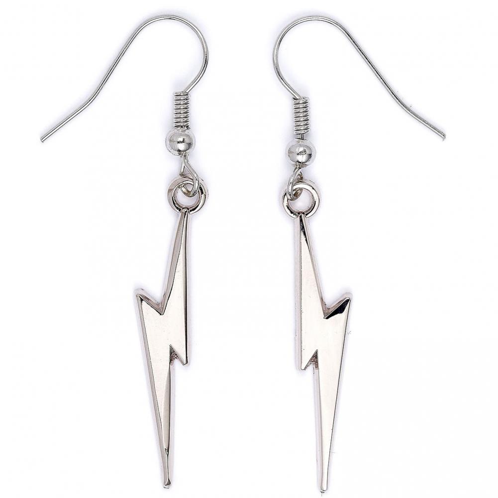 Harry Potter Lightning Bolt Silver Plated Earrings: 1 - Jewellery By Harry Potter