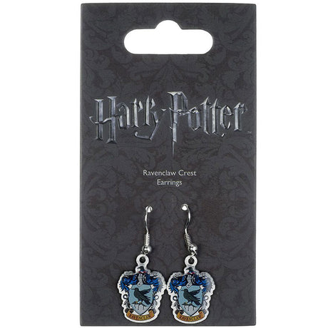 Ravenclaw Silver Plated Crest Earrings: 2 - Jewellery By Harry Potter