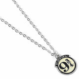 Platform 9 & 3 Quarters Silver Plated Necklace: 1 - Jewellery By Harry Potter