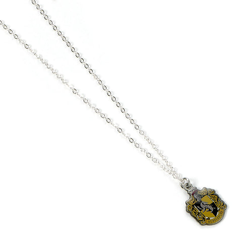 Hufflepuff Crest Silver Plated Necklace: 2 - Jewellery By Harry Potter