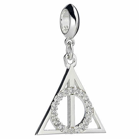 Deathly Hallows Sterling Silver Crystal Charm: 1 - Jewellery By Harry Potter