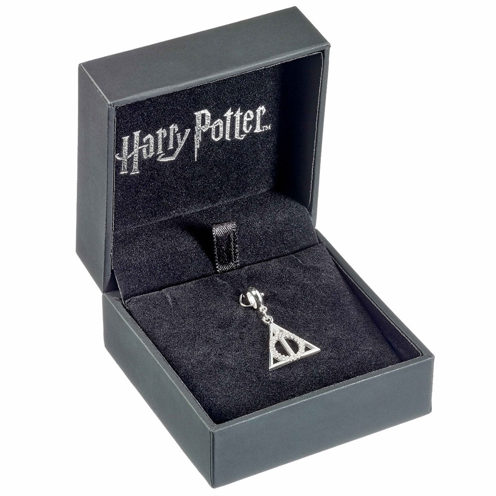 Deathly Hallows Sterling Silver Crystal Charm: 2 - Jewellery By Harry Potter