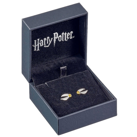 Harry Potter Sterling Silver Crystal Earrings Golden Snitch: 3 - Jewellery By Harry Potter