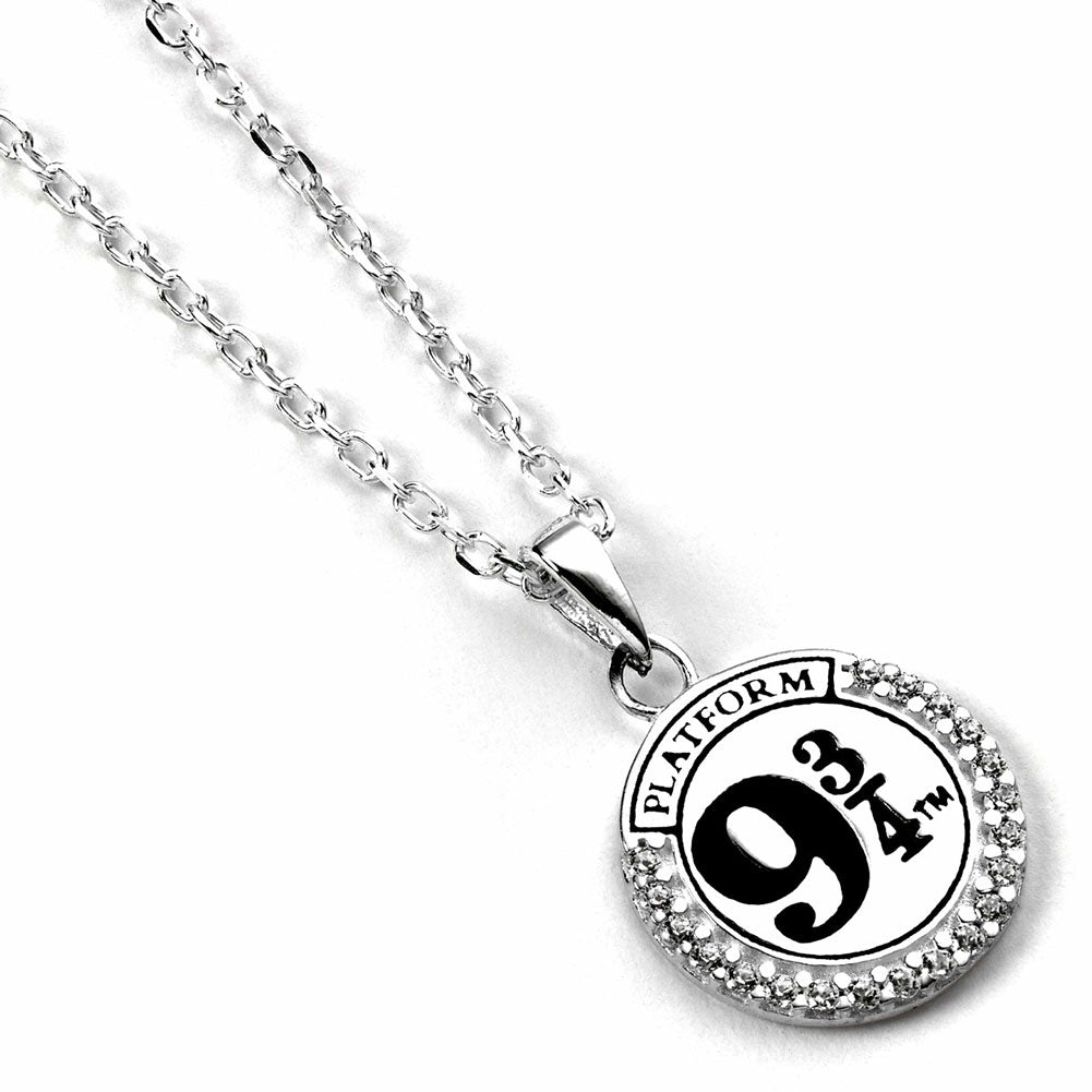 Platform 9 & 3 Quarters Silver Necklace: 1 - Jewellery By Harry Potter