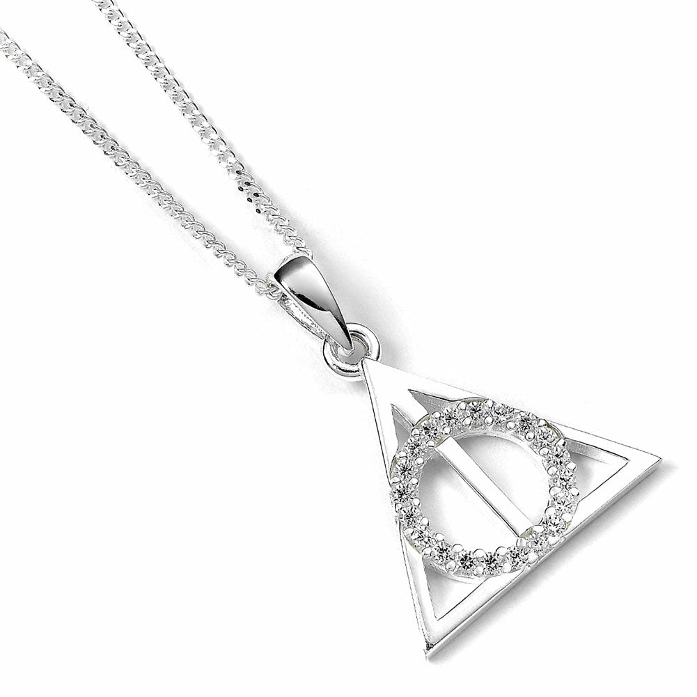 Deathly Hallows Sterling Silver Crystal Necklace: 1 - Jewellery By Harry Potter