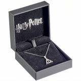 Deathly Hallows Sterling Silver Crystal Necklace: 4 - Jewellery By Harry Potter