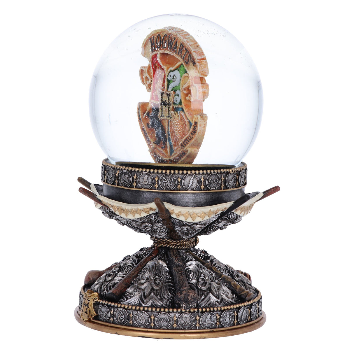 Harry Potter Wand Snow Globe with Hogwarts Crest: 3 - Snow Globes By Harry Potter