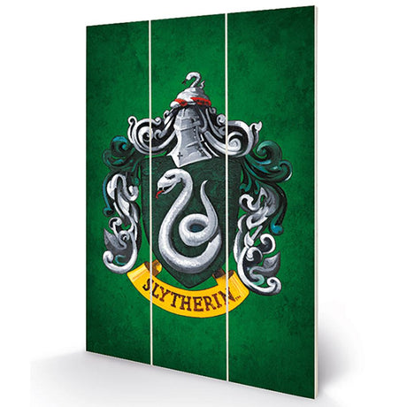 Slytherin Wood Print Artwork: 1 - Wall Art By Harry Potter