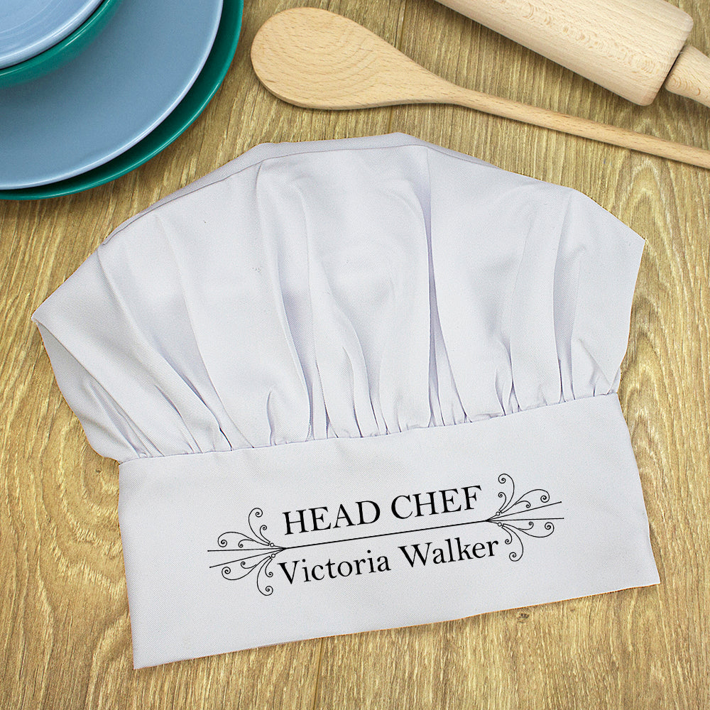 Custom Personalised Head Chef's Hat Default Title - Chef Hats at Gift Moments