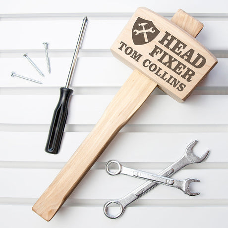 Personalised Head Fixer Wooden Mallet: 1 - Tools & Storage By Gift Moments