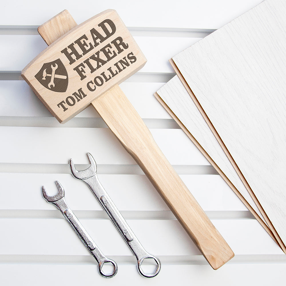 Personalised Head Fixer Wooden Mallet: 2 - Tools & Storage By Gift Moments