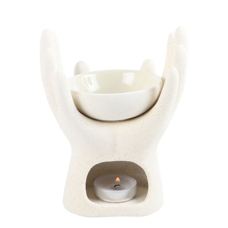 Healing Hands Oil Burner: 3 - Oil & Wax Burners By Gift Moments