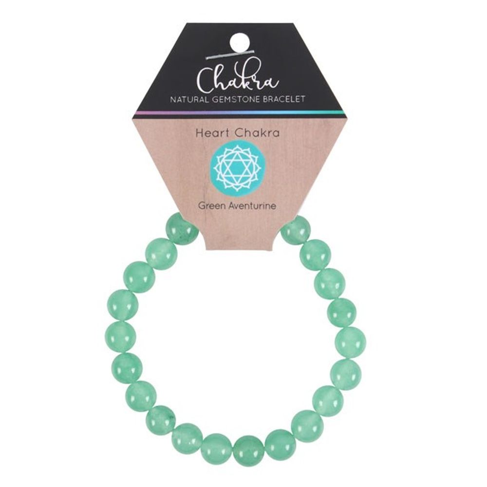 Heart Chakra Green Aventurine Gemstone Bracelet: 2 - Bracelets By Gift Moments