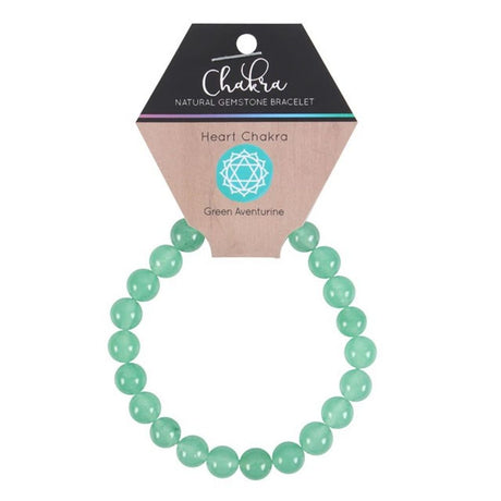 Heart Chakra Green Aventurine Gemstone Bracelet: 2 - Bracelets By Gift Moments