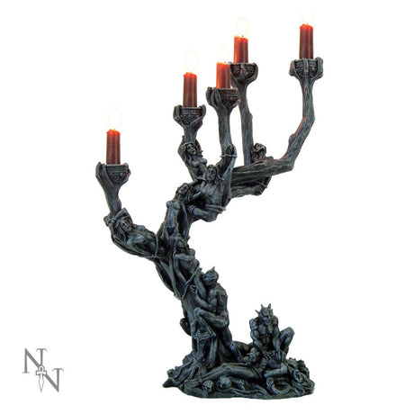 Hells Demon Torture Candelabra Candle Holder 45cm: 2 - Candles & Holders By NN Designs