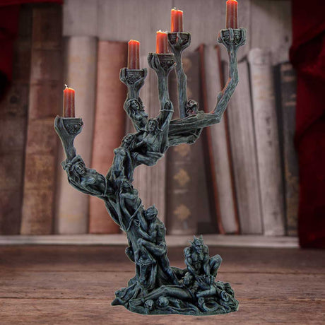 Hells Demon Torture Candelabra Candle Holder 45cm: 1 - Candles & Holders By NN Designs