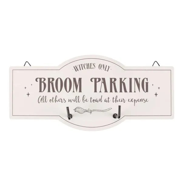 Broom Parking Wall Hook Sign - Signs & Plaques at Gift Moments