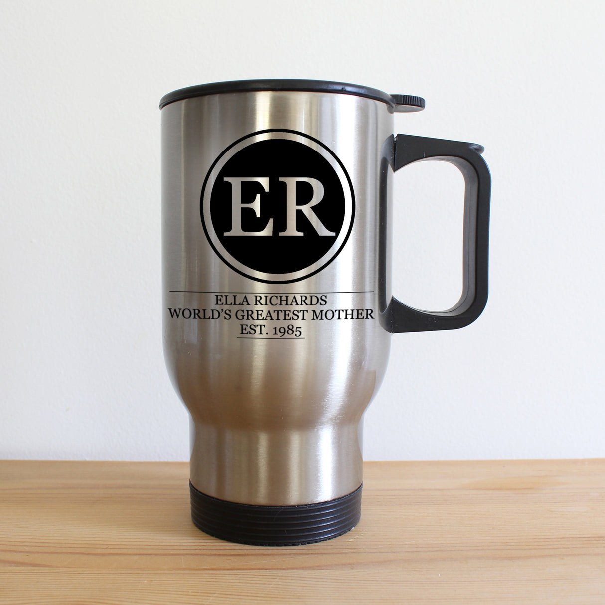 Personalised Monogram Travel Mug for Parents: 2 - Mother - Travel Mugs By Gift Moments