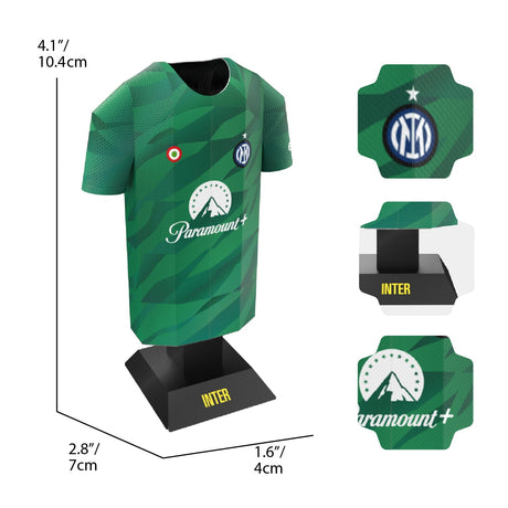 Inter Milan FC 23/24 Goalkeeper Mini Replica Shirt: 4 - Display Kit By Inter Milan