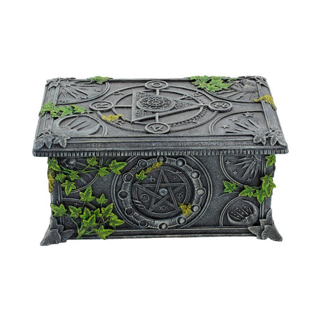 Ivy Covered Wiccan Pentagram Tarot Trinket Box: 2 - Boxes By NN Designs