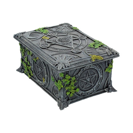 Ivy Covered Wiccan Pentagram Tarot Trinket Box: 3 - Boxes By NN Designs