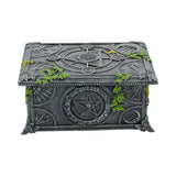 Ivy Covered Wiccan Pentagram Tarot Trinket Box: 5 - Boxes By NN Designs