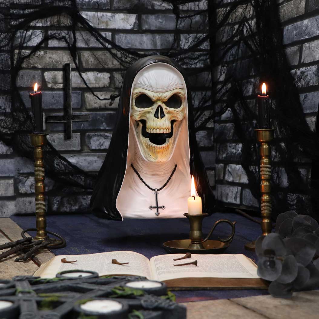 James Ryman Sister Mortis 29cm Skeleton Nun Horror Bust Figurine: 1 - Figures & Collectables By James Ryman