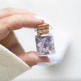 Jar of Calm Amethyst Crystal in a Matchbox: 5 - By Gift Moments