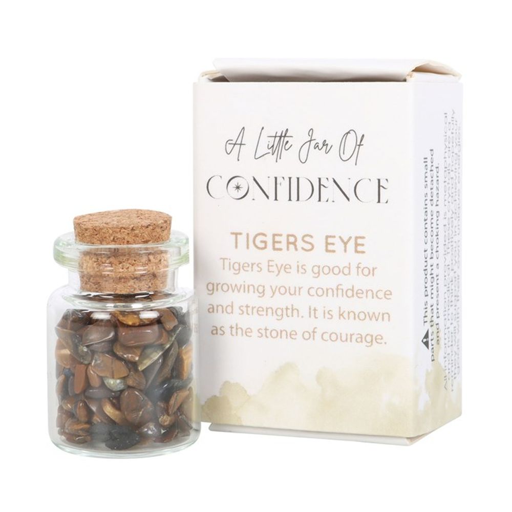 Jar of Confidence Tiger’s Eye Crystal in a Matchbox: 2 - By Gift Moments