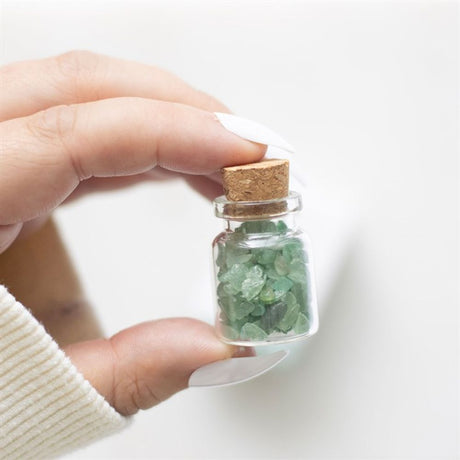 Jar of Luck Aventurine Crystal in a Matchbox: 5 - By Gift Moments