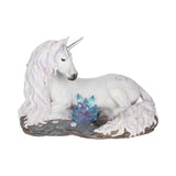 Jewelled Tranquillity Figurine White Unicorn and Crystal Ornament: 2 - Figurines Medium (15-29cm) By NN Designs