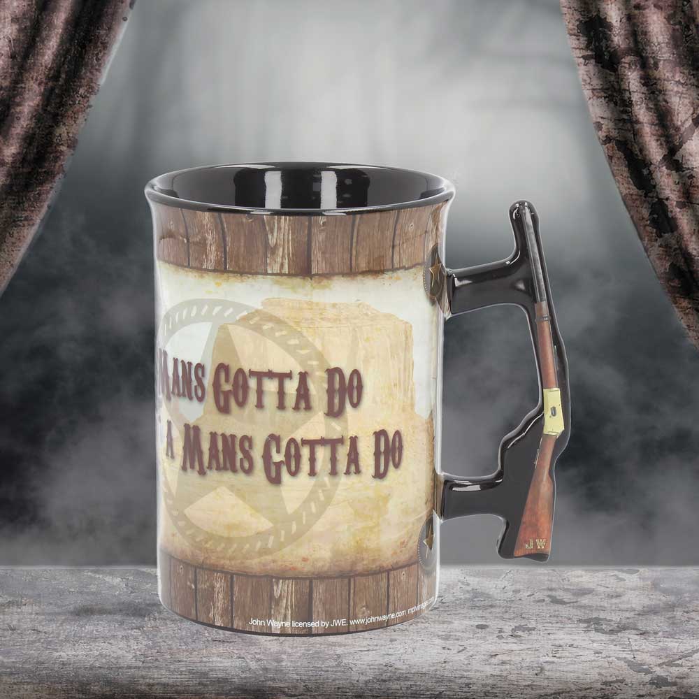 John Wayne Quote Shotgun Handle Mug: 1 - Mugs By John Wayne