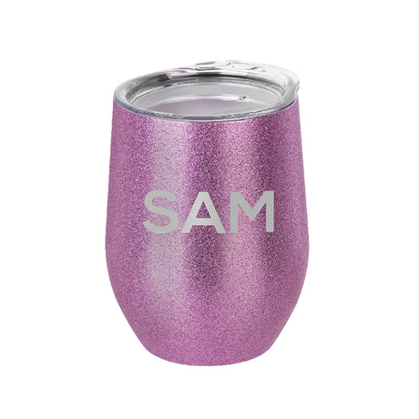 Personalised Glitter Stemless Wine Tumblers - Tumblers at Gift Moments