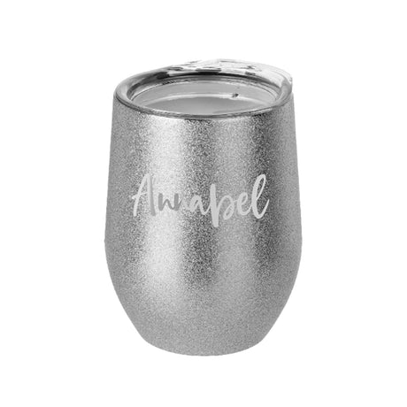 Personalised Glitter Stemless Wine Tumblers - Tumblers at Gift Moments